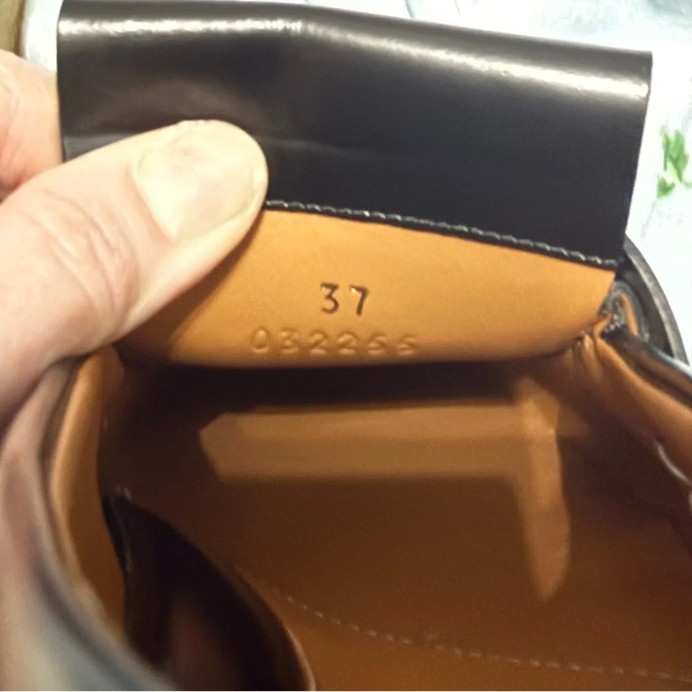 NWOB Chloe Jamie Black Platform Leather Tassel Loafers sz37 - Picture 2 of 7